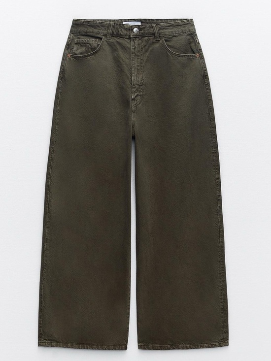 Zara Denim - Zara Mid Rise Baggy Jeans in Green